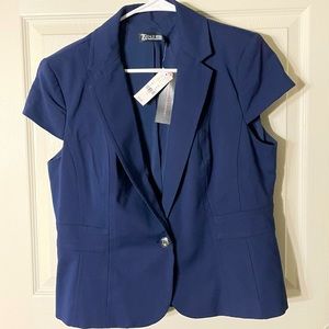 New York and Company Navy Suit Jacket (Short Sleeve!) 12
